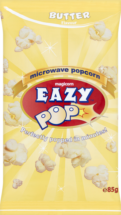 Eazy Pop Microwave Popcorn - Butter 85g