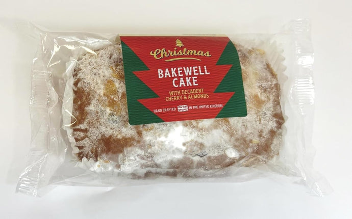 THE ENGLISH CAKE COMPANY Christmas Cake (300g) - Freshly Baked Cherry Bakewell Cakes Perfect Dessert