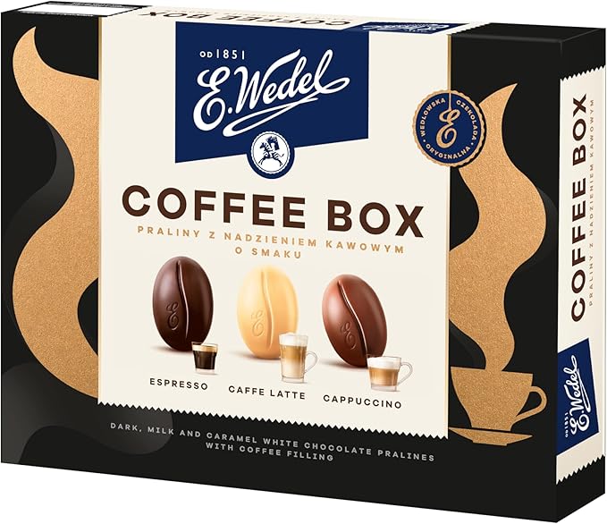 Load image into Gallery viewer, E.Wedel Chocolate Pralines With Coffee Filling Gift Box 100g
