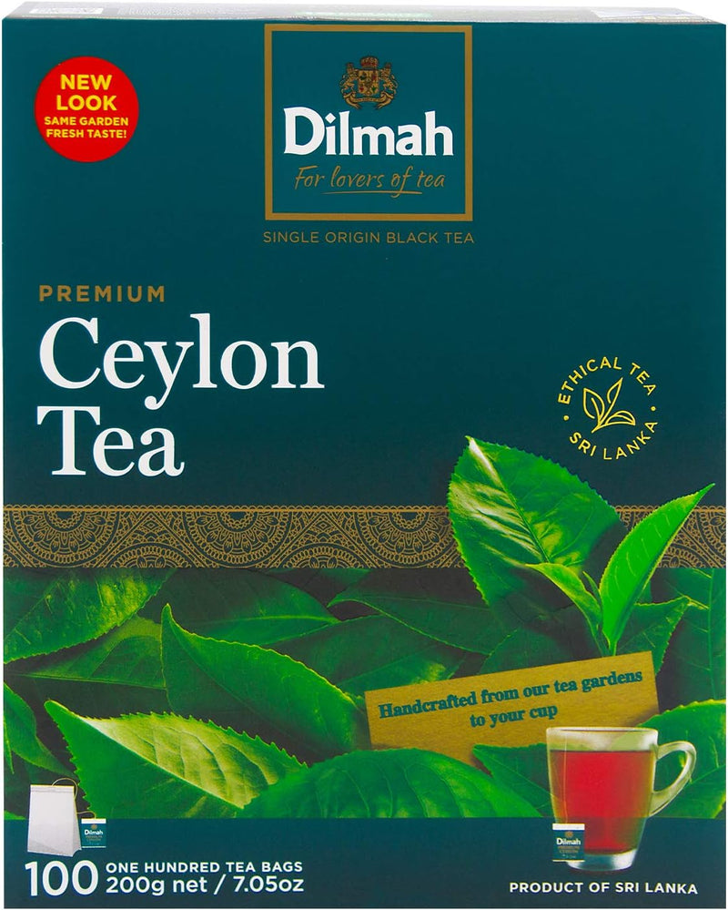 Load image into Gallery viewer, Dilmah Premium Ceylon Black Tea 100 Tea Bags 200g
