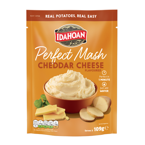 Idahoan Perfect Mash Potatoes Cheddar Cheese 109g Sachet