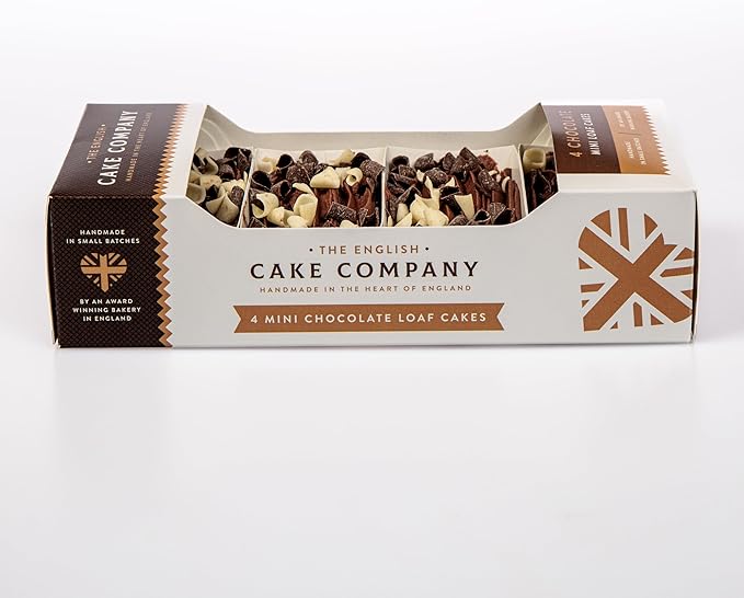 Load image into Gallery viewer, THE ENGLISH CAKE COMPANY 4 Chocolate Loaf Cakes (300g)
