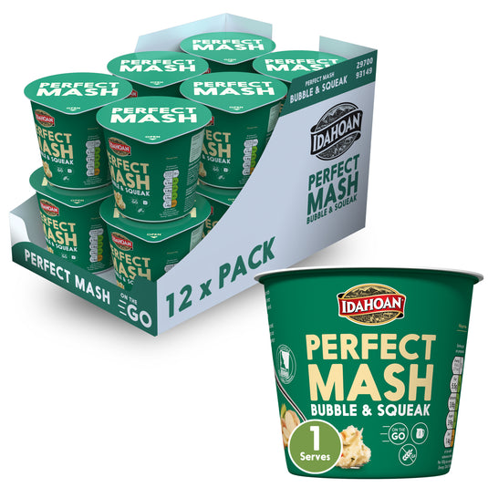 Idahoan Perfect Mash Potatoes Bubble & Squeak 55g Pots Pack of 12