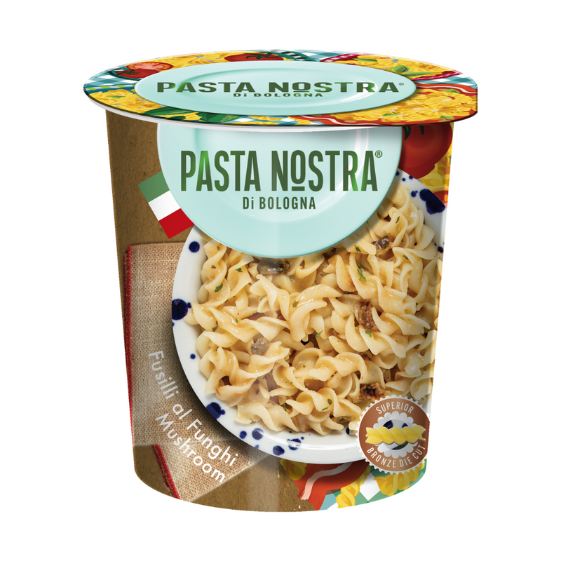 Load image into Gallery viewer, Pasta Nostra | Mushroom | Vegetarian | Instant fusilli pasta with a mushroom sauce 70g
