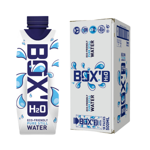 Box'D H2O Eco-Friendly Pure Still Water Case Box of 18 Cartons