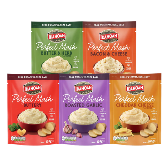 Idahoan Perfect Mash Potatoes 5 different flavour in 109g Sachets