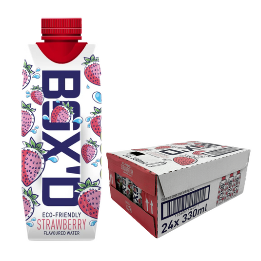 Box'D H2O Strawberry Pack of 24 x 330ml Case