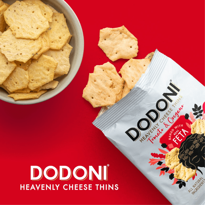 Load image into Gallery viewer, Dodoni Heavenly Cheese Thins The Full Dodoni Savoury Snacks 4x 80g
