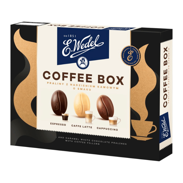 Load image into Gallery viewer, E.Wedel Chocolate Pralines With Coffee Filling Gift Box 100g
