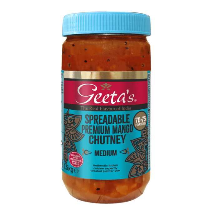 Geeta's Spreadable Premium Mango Chutney 1.5kg Medium Spice